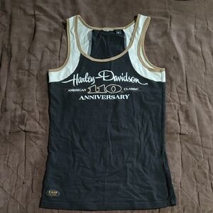 Harley-Davidson Black and Cream Anniversary Tank